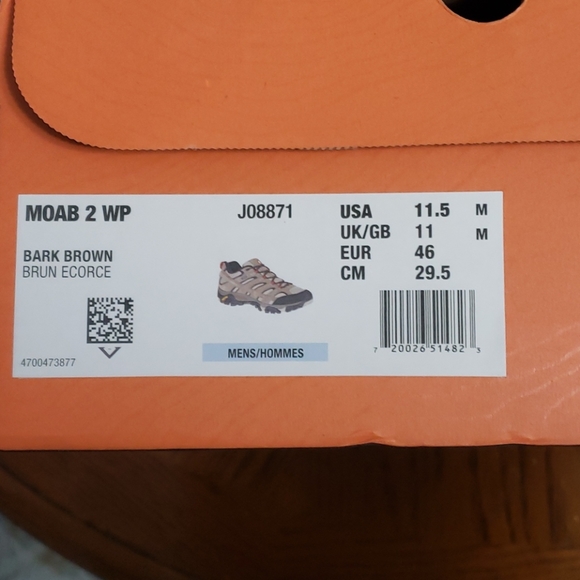Merrell moab 2 wp mens size 11.5 - Picture 8 of 8